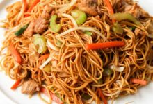Stir fried chicken noodles