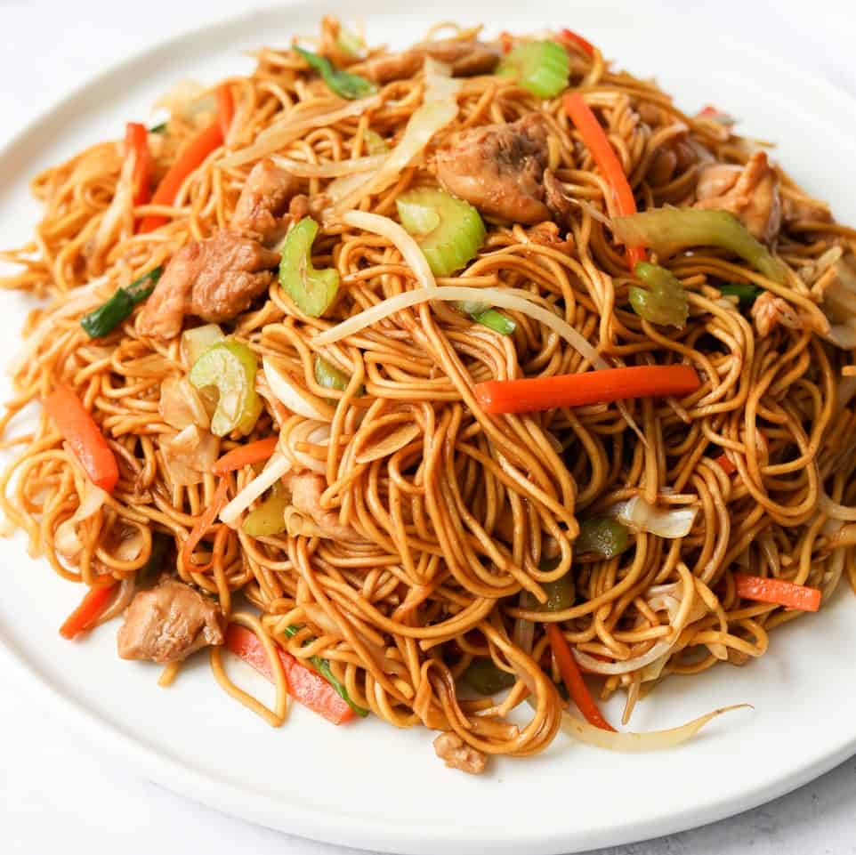 Stir fried chicken noodles