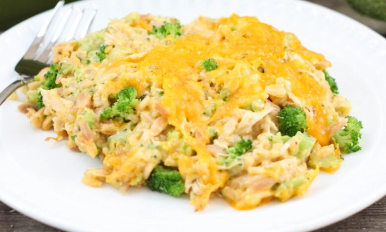 Chicken broccoli rice casserole