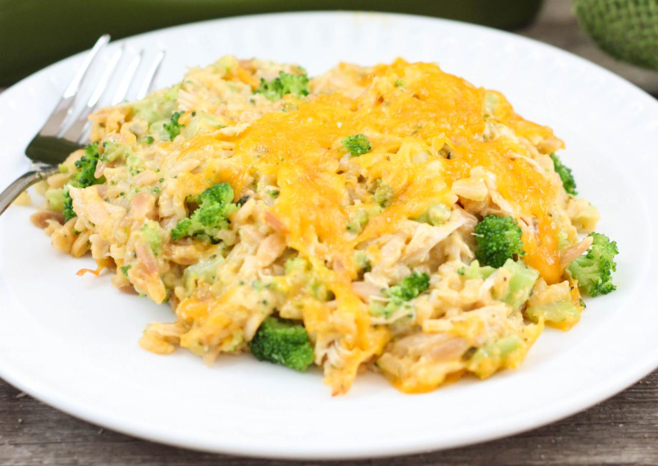 Chicken broccoli rice casserole