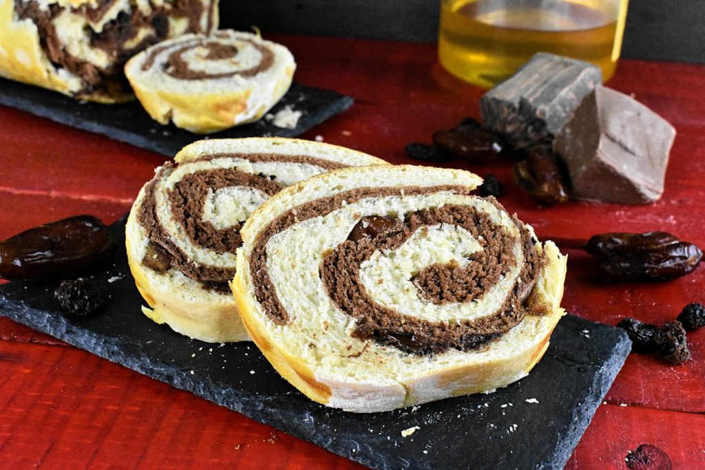 Slow cooker chocolate swirl bread
