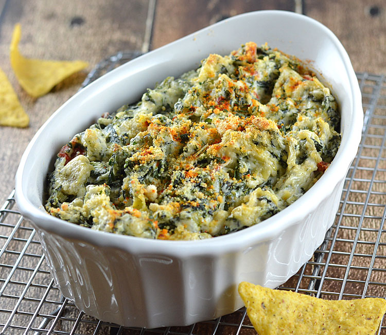 Spinach artichoke brown rice casserole