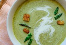 Velvety asparagus soup