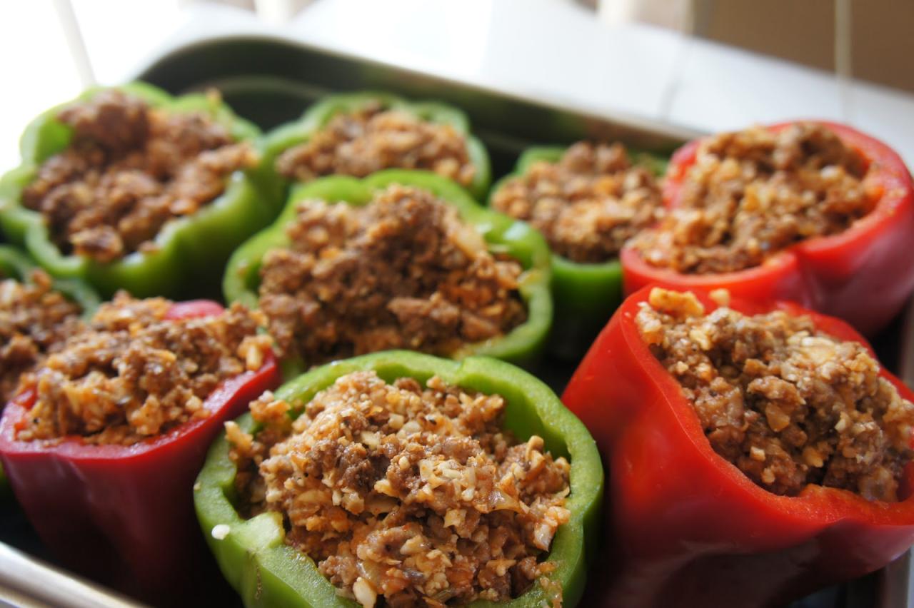 Stuffed peppers recipes with up to 43 grams of protein