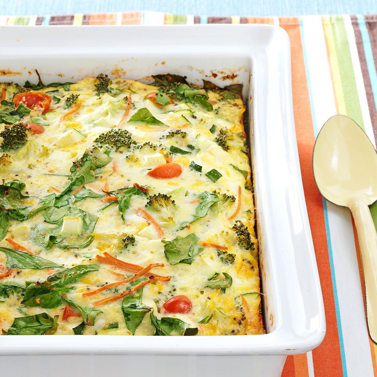 Easy veggie egg bake recipe