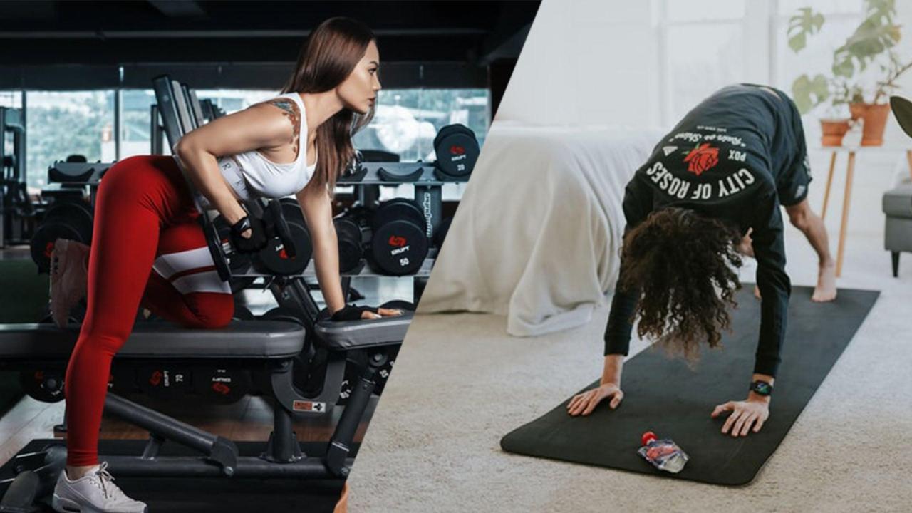 Whats better working out at home or joining a gym