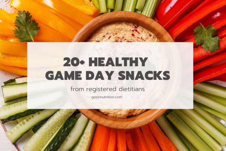 Options for healthier game day eats