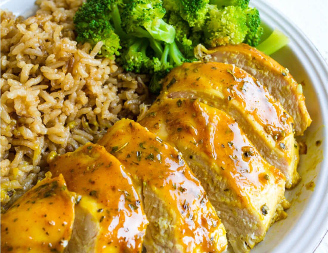 Baked honey mustard chicken