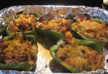 Mexican chicken stuffed peppers