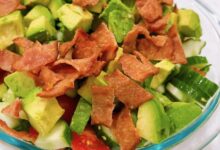 Blt salad with avocado