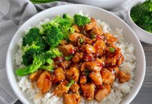 Korean chicken rice bowl recipe