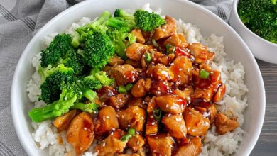 Korean chicken rice bowl recipe