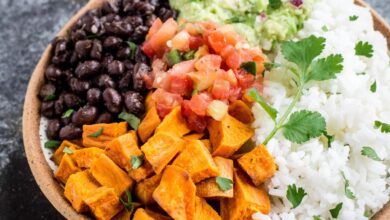 Recipe sweet potato burrito bowl