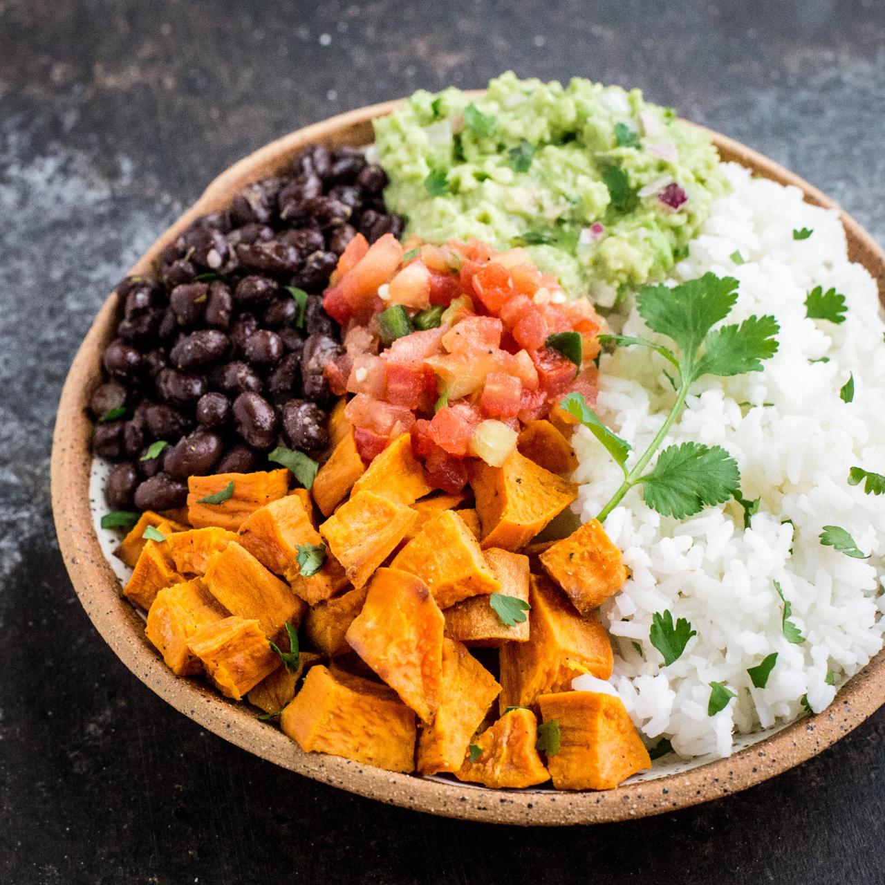 Recipe sweet potato burrito bowl