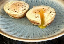 Baked egg cups with garlic toast