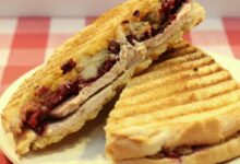 Thanksgiving leftovers panini