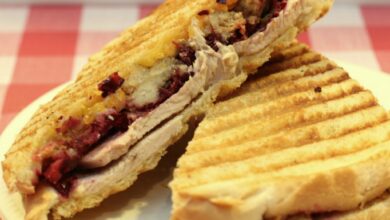 Thanksgiving leftovers panini