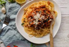 Pasta lentil bolognese recipe