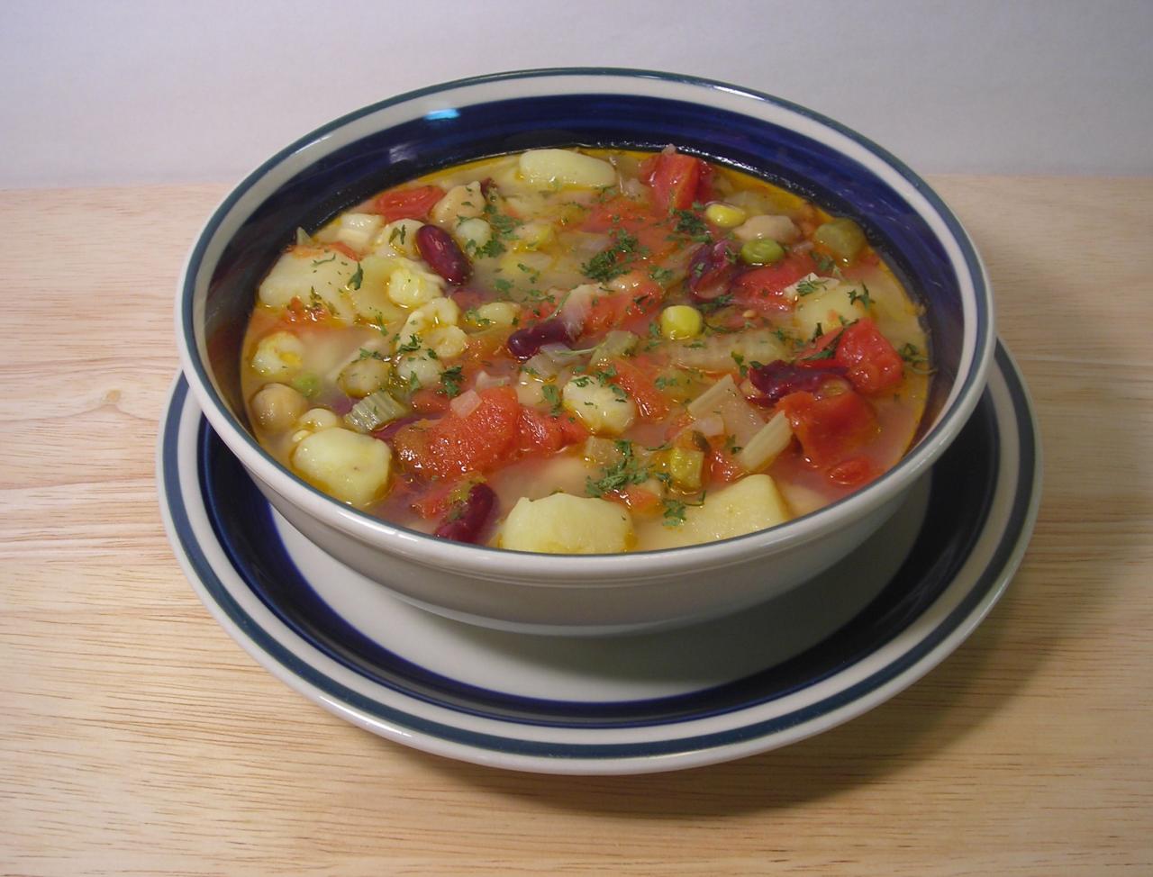 Vegan super greens tomatillo posole