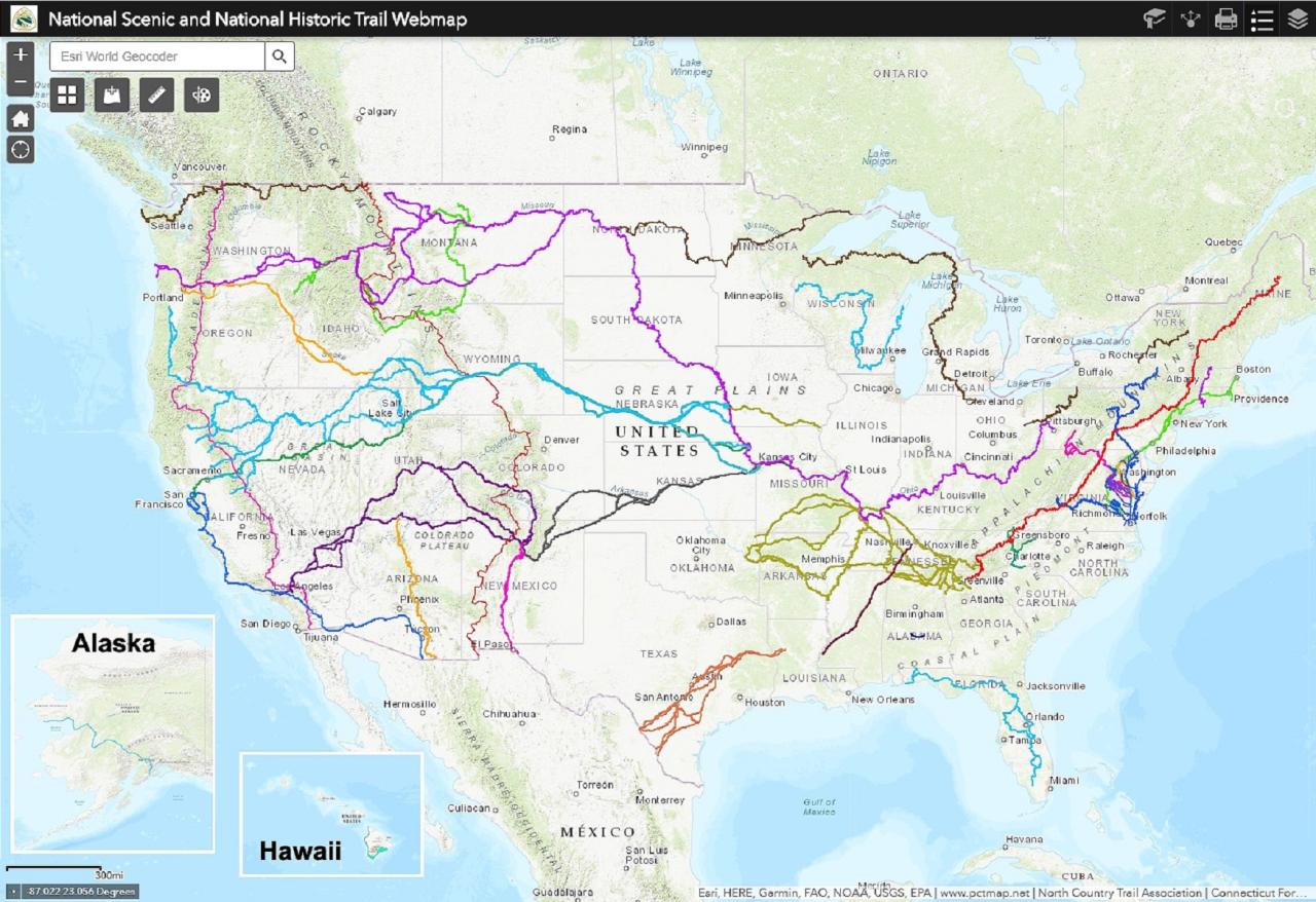 Family friendly walking trails in the us