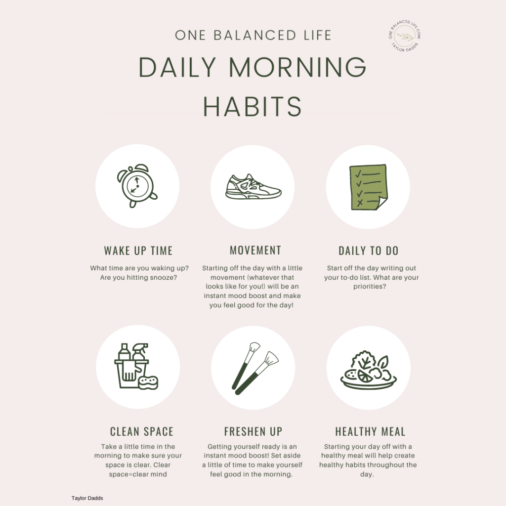 Establish healthy morning routine