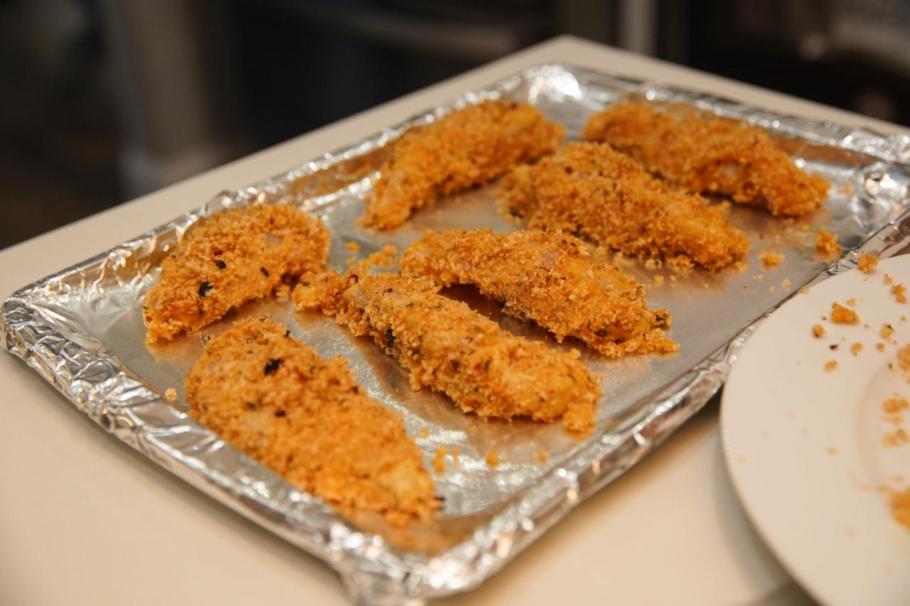 Panko crusted chicken hot greens