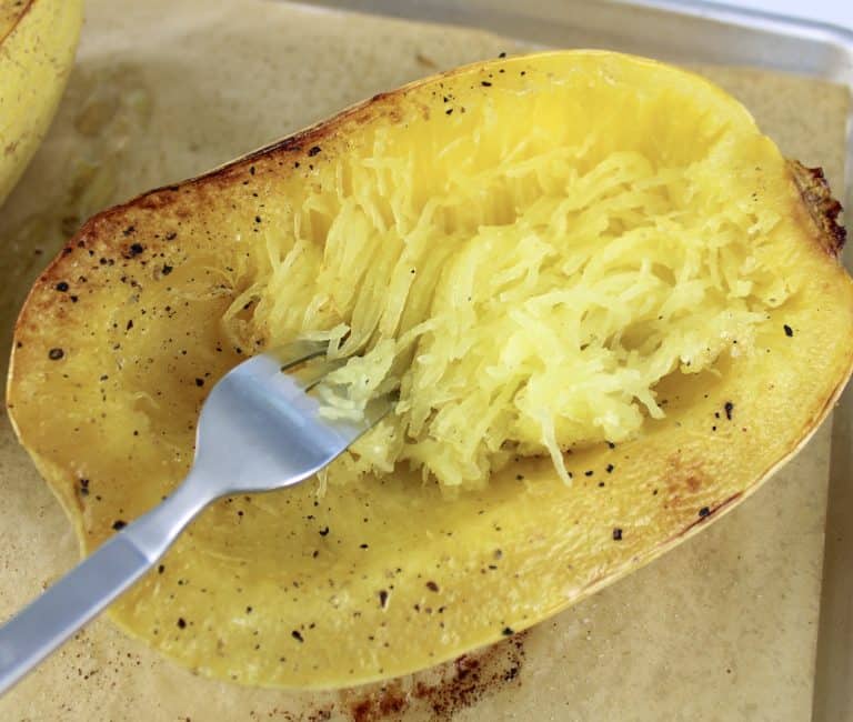 Garlic parmesan spaghetti squash