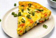 Spinach potato frittata