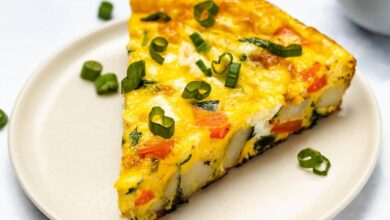 Spinach potato frittata