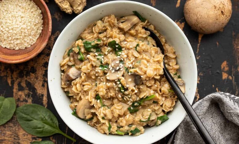 Savory herbed oatmeal