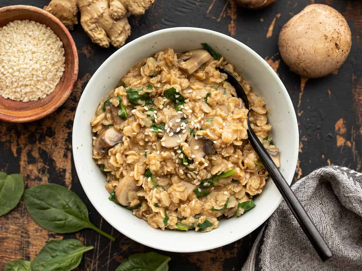 Savory herbed oatmeal