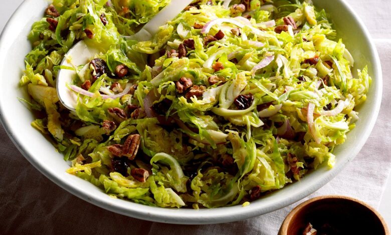 Shaved brussels sprouts salad 2