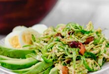 Shaved brussels sprouts salad