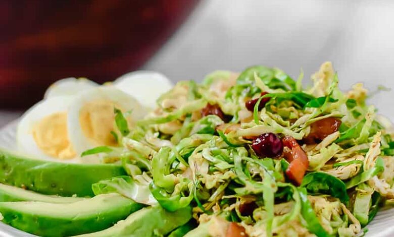 Shaved brussels sprouts salad