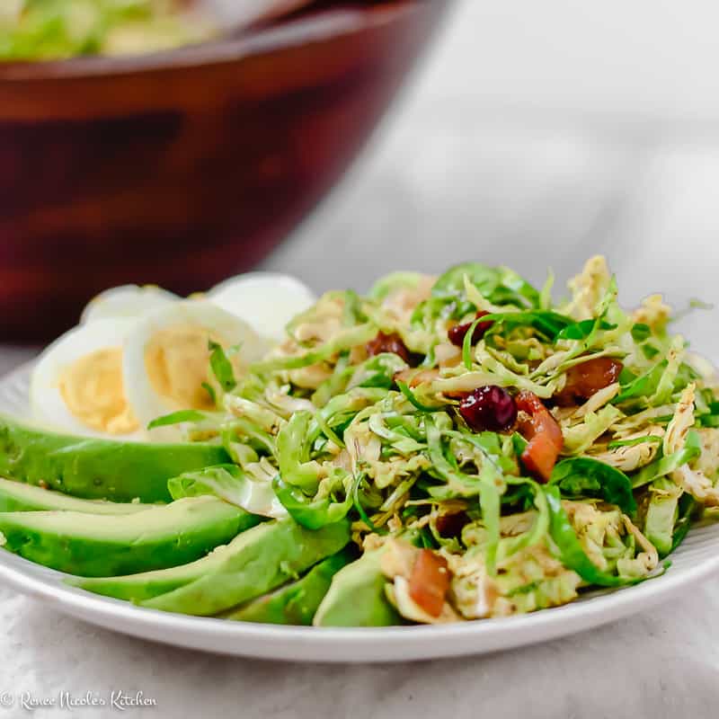 Shaved brussels sprouts salad