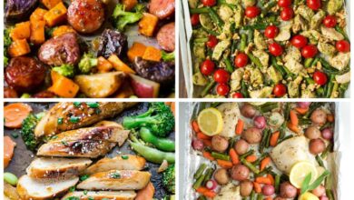 Diet friendly sheet pan dinners