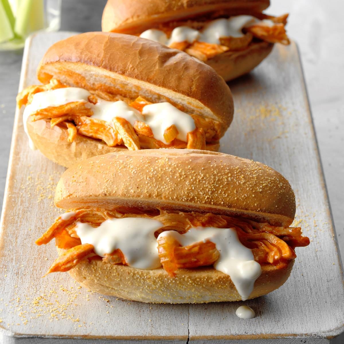 Buffalo chicken salad sandwich