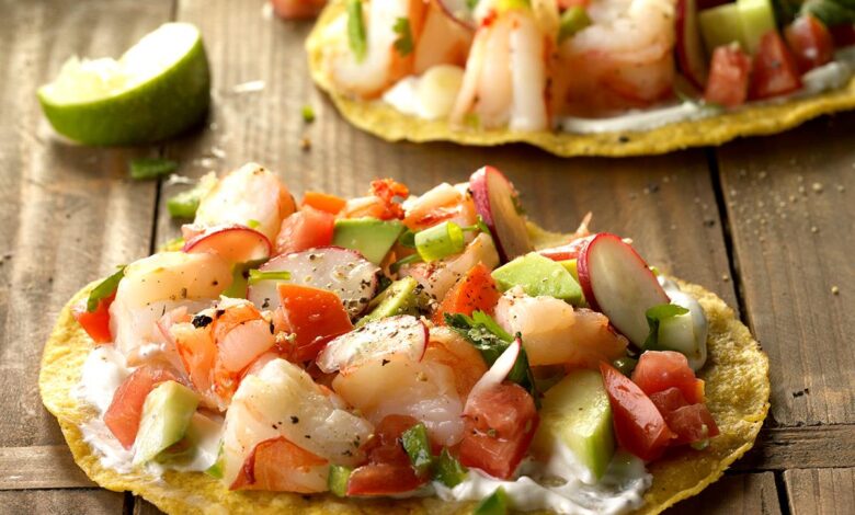 Shrimp tostadas guacamole recipe blender