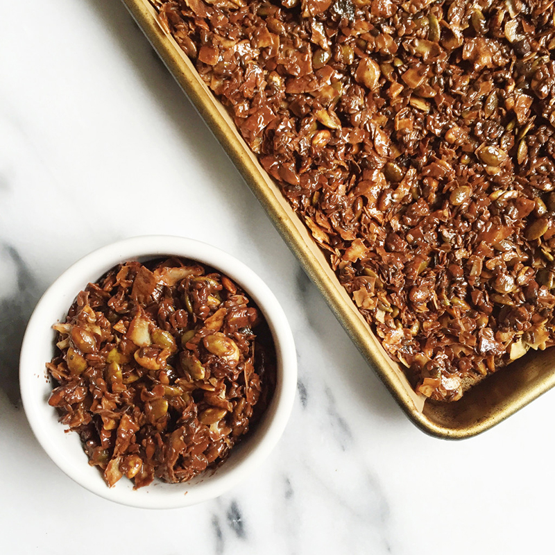 Nutty six ingredient granola