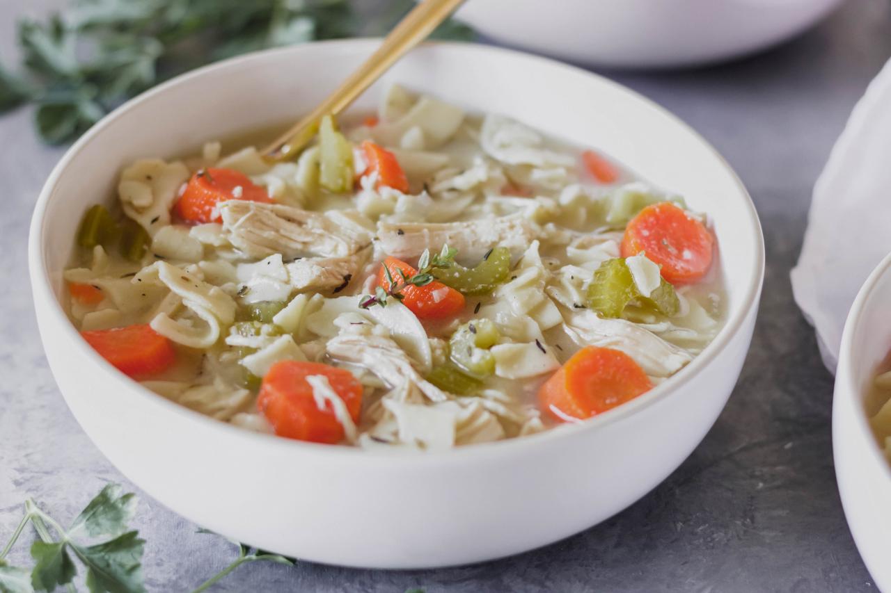 Chicken soup noodle slow cooker creamy homemade comforting amazingly