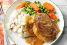 Slow cooker pork chop veggies