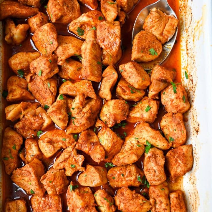 High protein spicy chicken bites