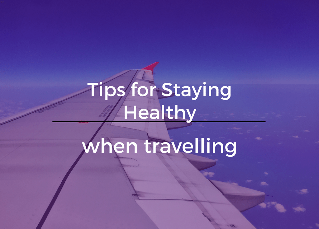 Healthy traveling staying while travel eat