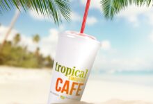 Tropical post workout smoothie