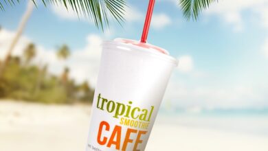 Tropical post workout smoothie