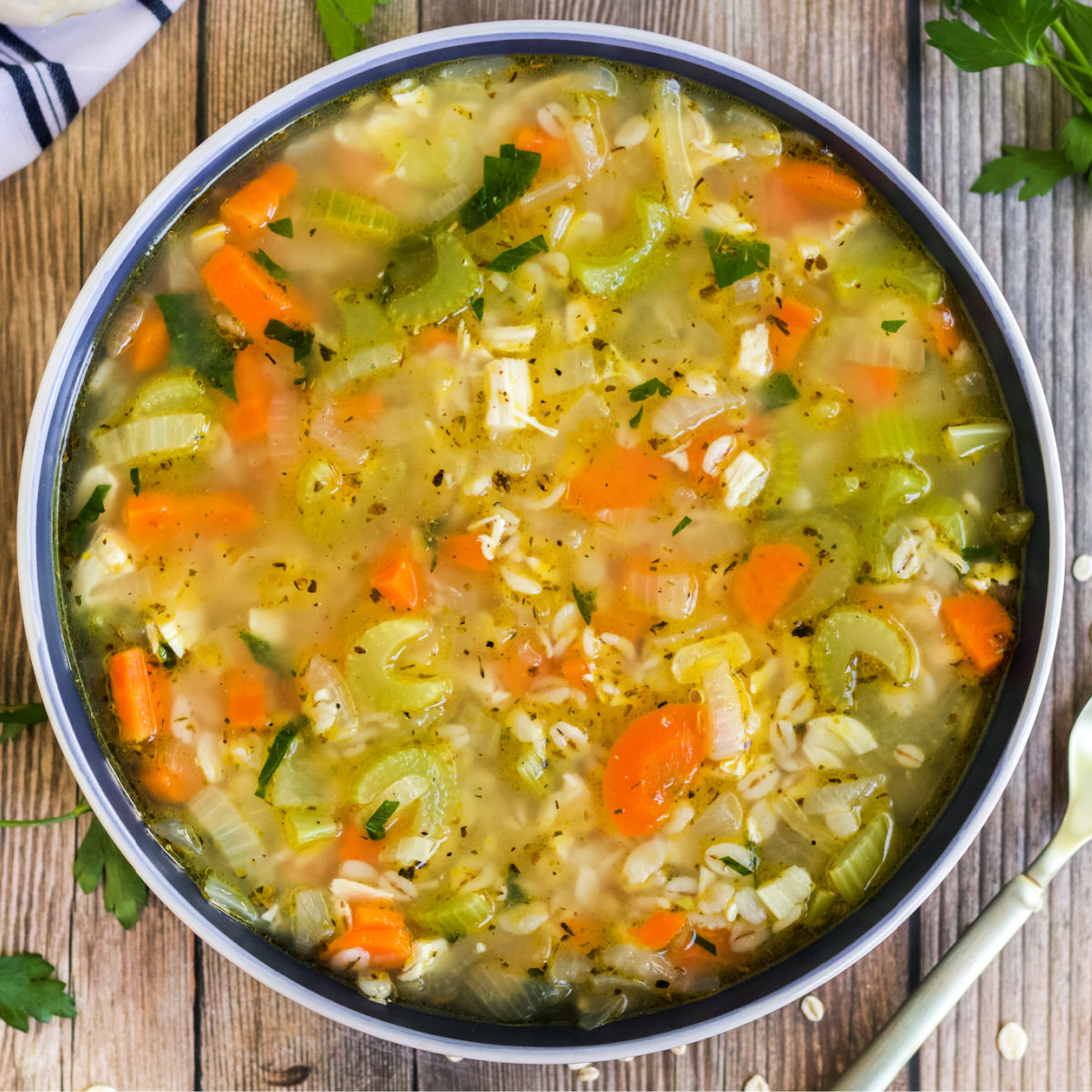 Soup barley turkey pot