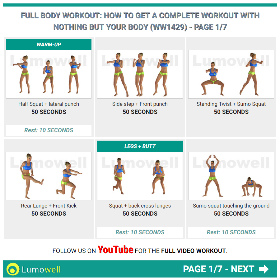 10 minute no equipment total body workout