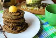 Gluten free zucchini pancakes yogurt dressing recipe