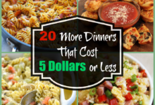 Meals under five dollars per serving