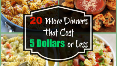 Meals under five dollars per serving